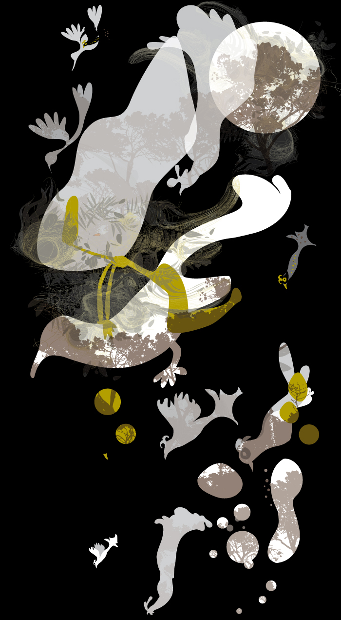 BIrds in the sky, illustrated by Montse Noguera